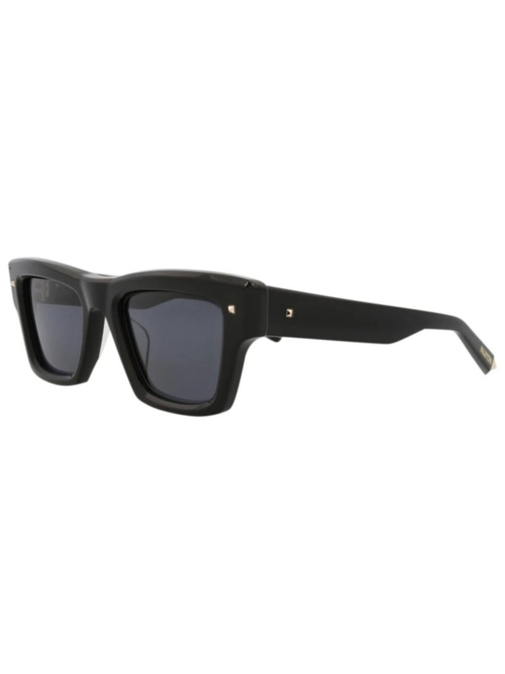 New Valentino Women's Sunglasses Square Rectangle Acetate Frame Unisex Black